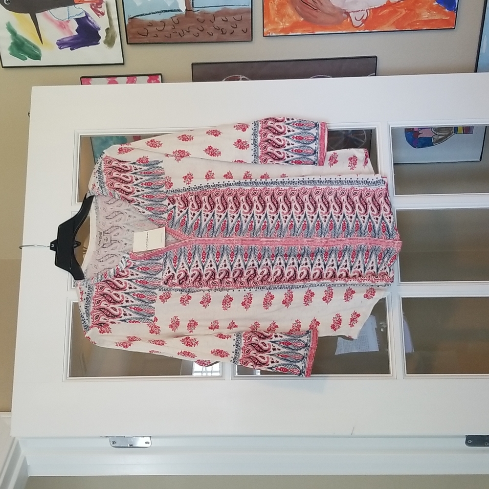 NWT Lucky Brand Medium tunic 3 quarter sleeves.